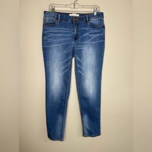 Cato Contemporary Straight Leg Blue Jeans Size 10